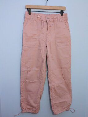 Celebrity Pink Elastic Waist Jogger Pants Cinch Ankle Size M Mauve Utility Y2K